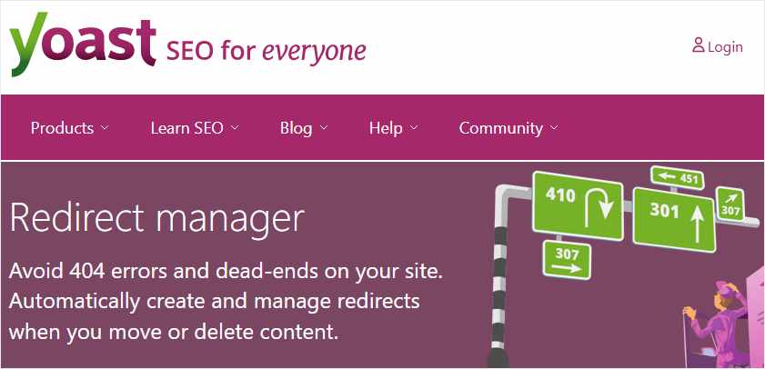 Yoast SEO Redirect Manager