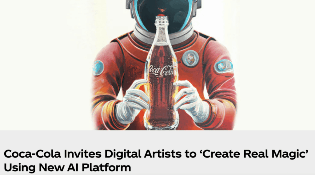 AI in advertisement example