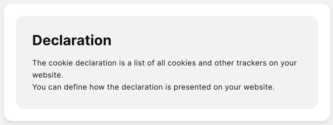 Cookiebot - declaration - MonsterInsights Cookiebot declaration