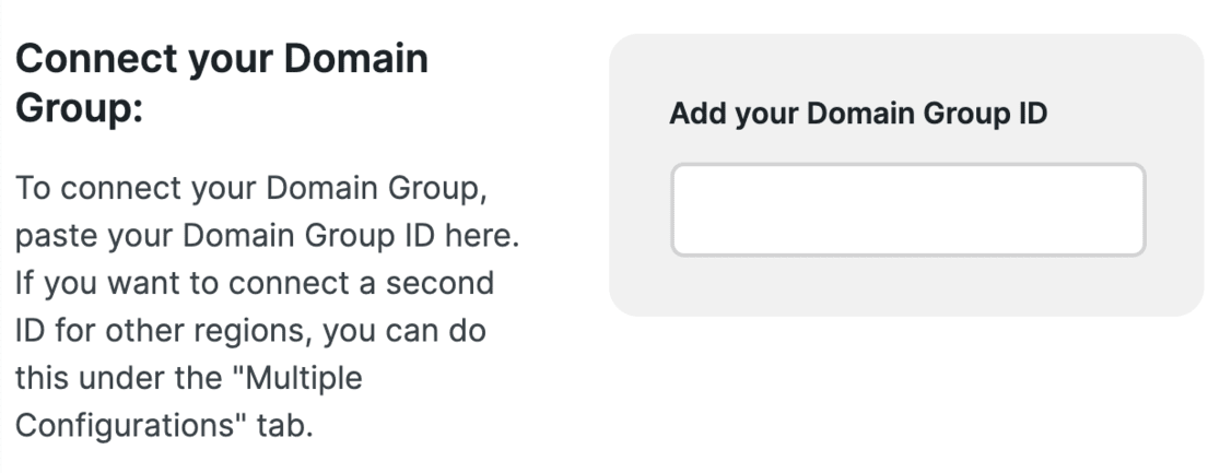 Cookiebot Settings - connect WP - MonsterInsights Connect domain Cookiebot