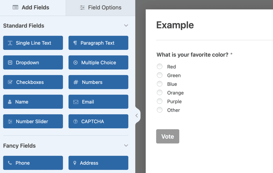drag and drop poll builder wpforms - MonsterInsights build wordpress poll wpforms