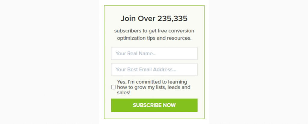 OptinMonster Email Signup
