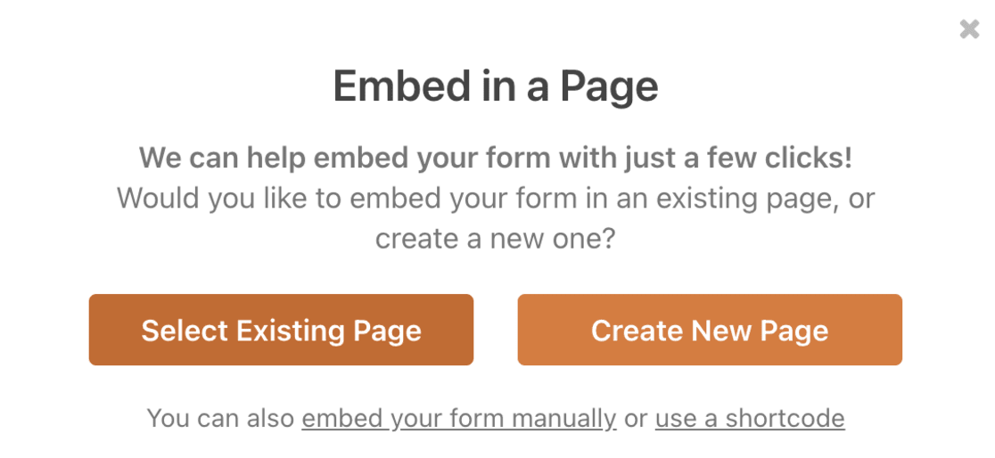 pop up embed message wpforms - MonsterInsights embed message wpforms poll