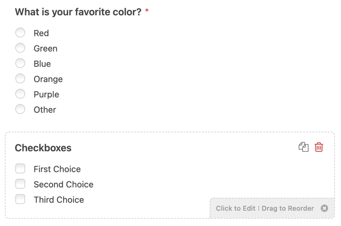 reorder questions wpforms - MonsterInsights reorder wpforms questions