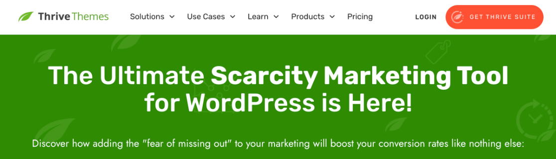 Thrive ultimatum home page