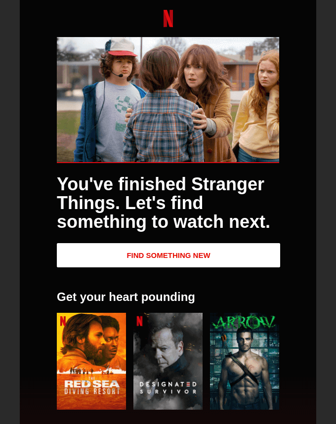 Netflix Reengagement Example - MonsterInsights Netflix Reengagement Example