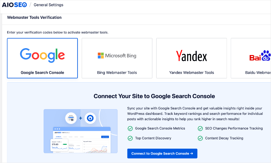 connect-to-search-console-aioseo - MonsterInsights Verify Google Search Console using AIOSEO
