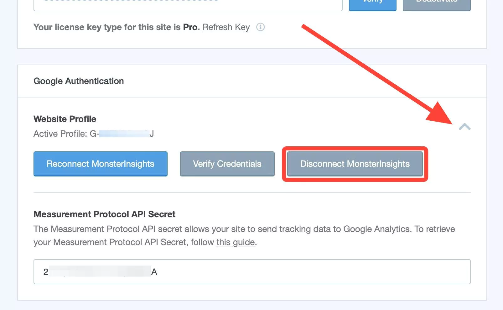 mi-disconnect - MonsterInsights