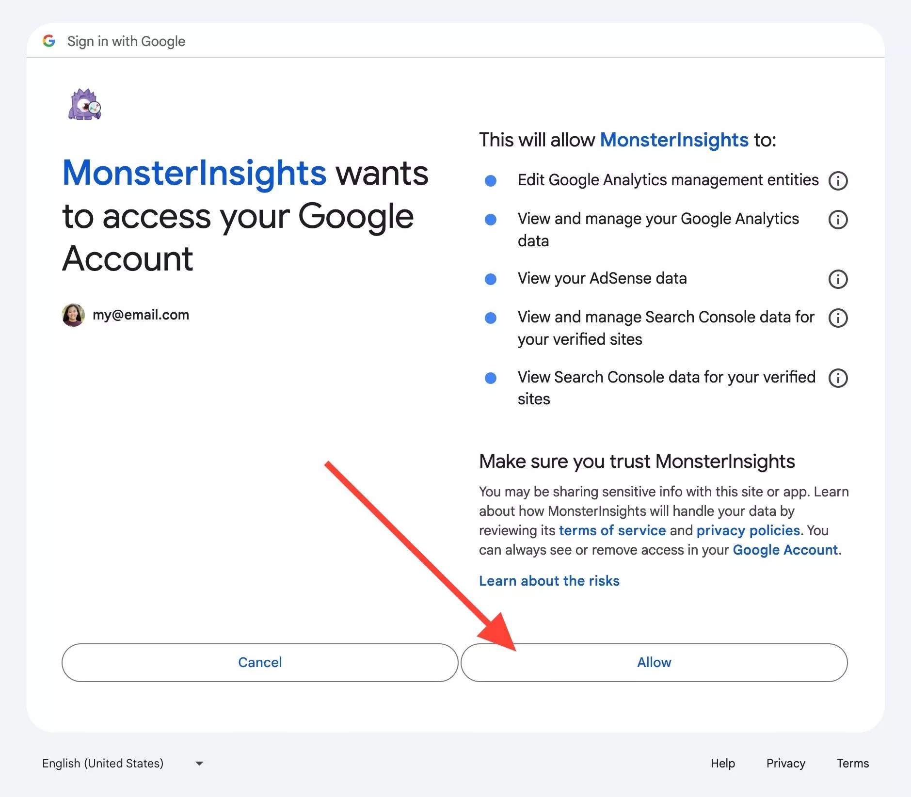 mi-ga-allow - MonsterInsights