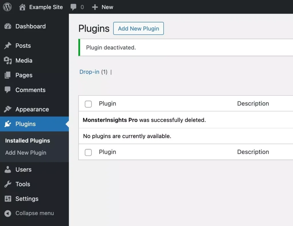 wp-plugins-mi-delete-success - MonsterInsights